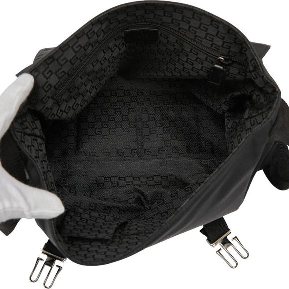 Gucci Crossbody Shoulder Bag Messenger Bag 122373 Black Nylon Leather Ladies - Picture 8 of 10